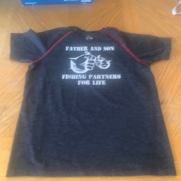 Father Son Fishing partners for life Tek Gear short sleeve shirt - Picture 5 of 6